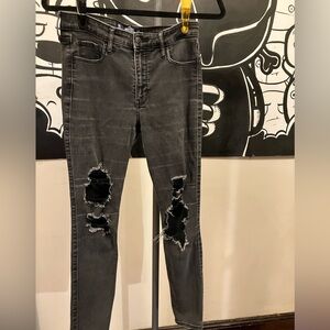 Hollister High-Rise Super Skinny Black Jeans